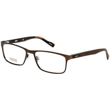 推荐Hugo Men's Eyeglasses - Clear Lens Matte Brown Rectangular Frame | HG 0151 04IN 00商品