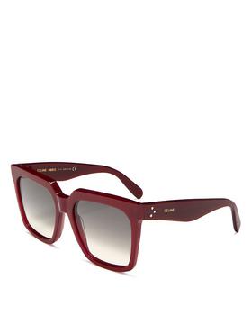 celine墨镜, Celine | Women's Square Sunglasses, 55mm商品图片 额外9折, 额外九折