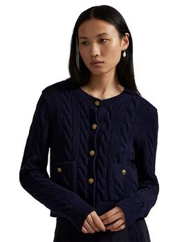 Ralph Lauren | Cable Wool Cashmere Cardigan,商家Bloomingdale's,价格¥1962
