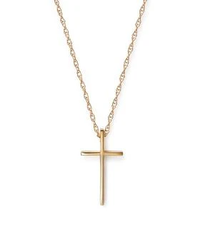 Bloomingdale's | 14K Yellow Gold Small Cross Pendant Necklace, 18" - Exclusive,商家Bloomingdale's,价格¥2692