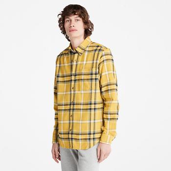 Timberland | Heavy Flannel Check Shirt for Men in Yellow商品图片,