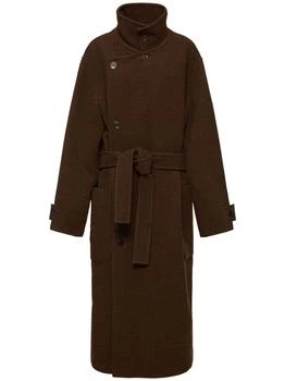 Lemaire | Belted Double Wool Long Coat,商家LUISAVIAROMA,价格¥12103