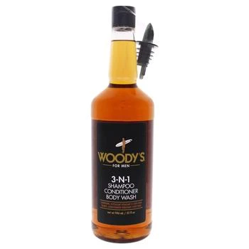 Woody's | Woodys 3-In-1 Shampoo Conditioner and Body Wash For Men 32 oz Shampoo,商家Premium Outlets,价格¥297