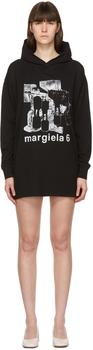 MAISON MARGIELA | Black Oversized Graphic Dress商品图片,3折