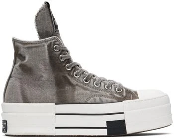 Rick Owens | Gray Converse Edition DBL Drkstar Sneakers,商家Ssense US,价格¥1417