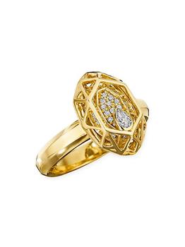 商品HUEB | Estelar 18K Gold & Diamond Cage Ring,商家Saks Fifth Avenue,价格¥17948图片