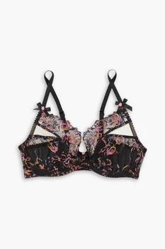 L'Agent by Agent Provocateur | Leisha embroidered tulle underwired balconette bra 5.0折