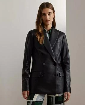 Ralph Lauren | Women's Nappa Leather Blazer,商家Macy's,价格¥4087