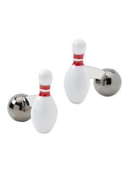 商品3D Bowling Pin & Ball Cufflinks图片
