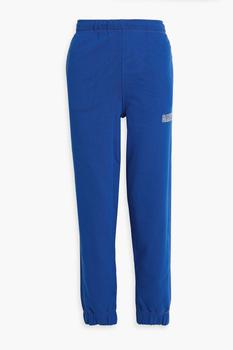 商品Ganni | Embroidered French cotton-blend terry track pants,商家THE OUTNET US,价格¥378图片