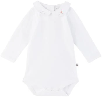 Bonpoint | Baby White Cygne Bodysuit 独家减免邮费