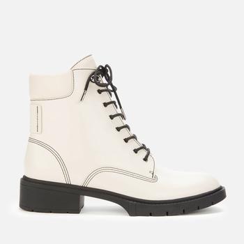 coach鞋, Coach | Coach Women's Lorimer Leather Lace Up Boots - Chalk商品图片 4折