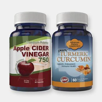 Totally Products | Apple Cider and Turmeric Extract (1 Set Of Combo),商家Verishop,价格¥217