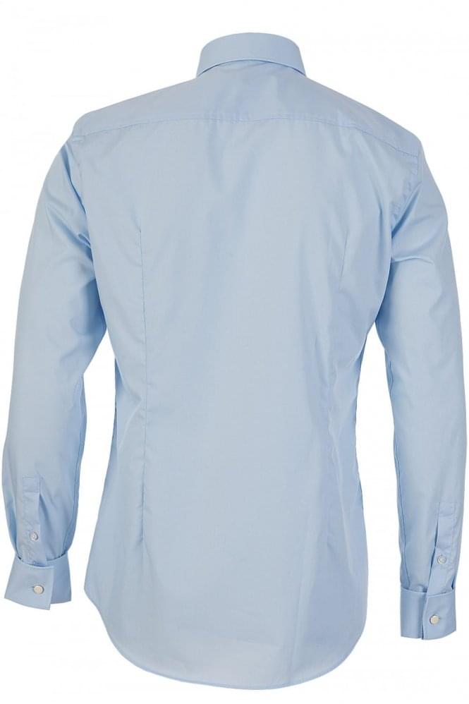 推荐HUGO BOSS 男士蓝色棉质长袖衬衫 JAC-50260178-421商品