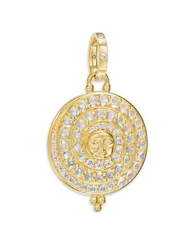 Temple St. Clair | 18K Yellow Gold FJ Blue Moonstone & Diamond Lunar Glow Pendant,商家Bloomingdale's,价格¥49775