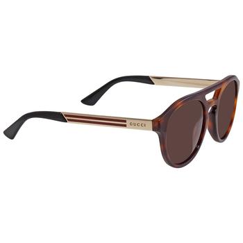 Gucci | Brown Aviator Sunglasses GG0689S 003 53商品图片,3.8折