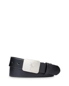 Ralph Lauren | Pony Plaque Leather Belt,商家Bloomingdale's,价格¥529