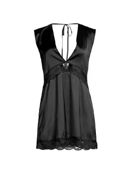 推荐Flynn Satin Lace Slip Dress商品