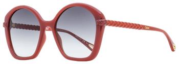 Chloé | Chloe Women's Geometric Sunglasses CH0003S 003 Burnt Orange 55mm商品图片,4.4折