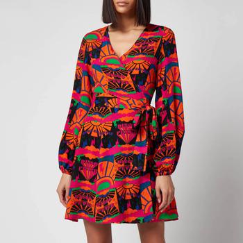 推荐Never Fully Dressed Women's Disco Groove Wrap Dress - Multi商品