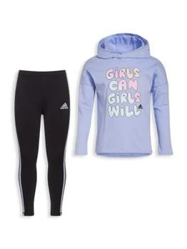 推荐Little Girl’s 2-Piece Hoodie & Leggings Set商品