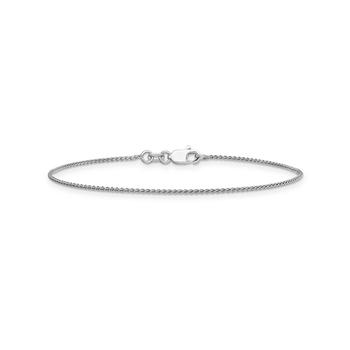 商品Macy's | Spiga Anklet Chain in 14k White Gold,商家Macy's,价格¥3220图片
