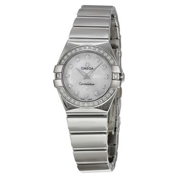 欧米茄星座怎么样, [二手商品] Omega | Pre-owned Omega Constellation Diamond Mother of Pearl Dial Ladies Watch 123.15.24.60.55.003商品图片 4.3折