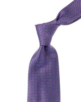 Brooks Brothers | Brooks Brothers Purple Mini Geo Neat Silk Tie,商家Premium Outlets,价格¥443