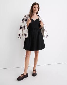 Madewell | Poplin Puff-Sleeve Mini Dress商品图片,3.9折