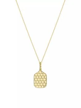 Roberto Coin | Pickleball Racket 18K Yellow Gold Necklace,商家Saks Fifth Avenue,价格¥7731