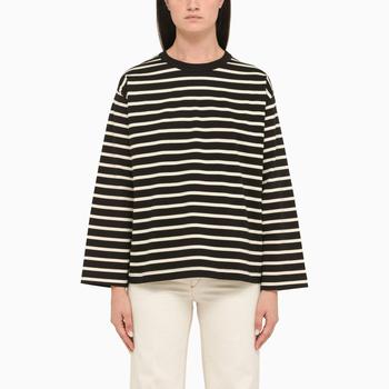 推荐Black and white striped top商品