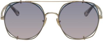 推荐Gold Demi Pilot Sunglasses商品
