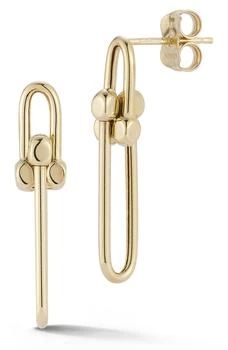 Ember Fine Jewelry | 14K Yellow Gold Link Drop Earrings,商家Nordstrom Rack,价格¥2419