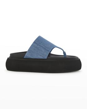 推荐Selene Denim Chunky Thong Sandals商品