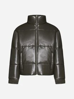 推荐Marron vegan leather down jacket商品