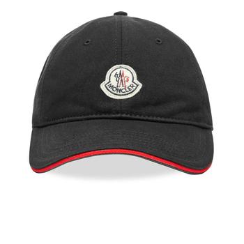 Moncler | Moncler Logo Baseball Black Cap商品图片,