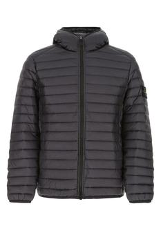 stone island羽绒服, Stone Island | Dark grey nylon down jacket Grey Stone Island Uomo商品图片 