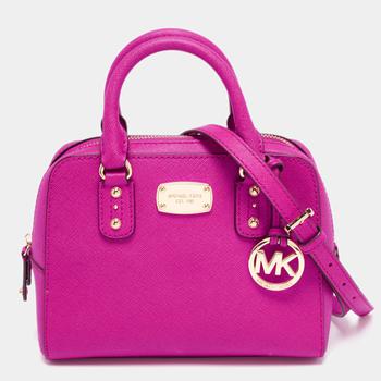 推荐MICHAEL Michael Kors Fuchsia Leather Mini Cindy Satchel商品