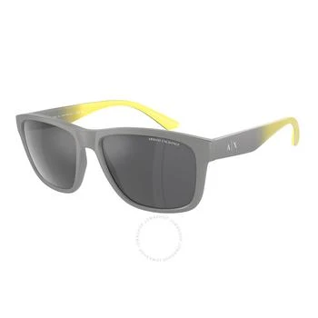 Armani Exchange | Grey Mirror Square Men's Sunglasses AX4135SF 81806G 59 4.6折, 满$200减$10, 满减