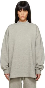Essentials | Gray Relaxed Sweatshirt 6.7折, 独家减免邮费