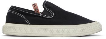 Black Canvas Slip-On Sneakers product img