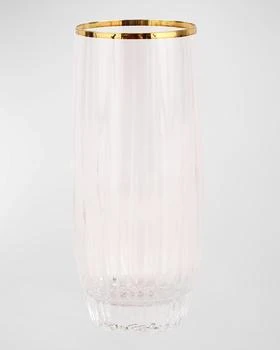 Vietri | Natalia Gold Rim High Ball Glass,商家Neiman Marcus,价格¥366