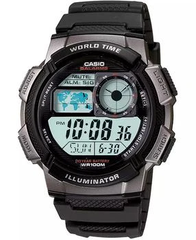 Casio | Men's Digital Black Resin Strap Watch 43.7mm,商家Macy's,价格¥256