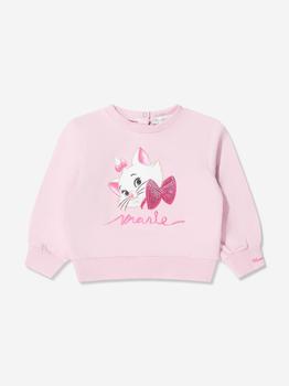 MONNALISA | Monnalisa Pink Baby Girls Marie Sweatshirt商品图片,额外8折, 额外八折
