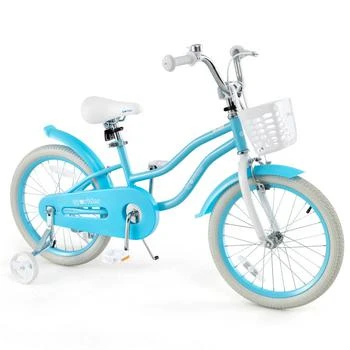 BreeBe | Blue & White Kids Bike with Dual Brakes and Adjustable Seat,商家Premium Outlets,价格¥974