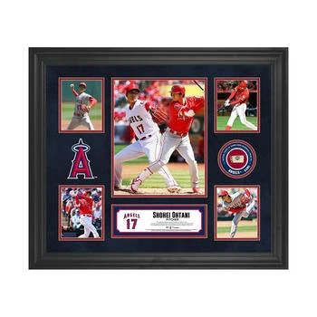 Fanatics Authentic | Shohei Ohtani Los Angeles Angels Framed 5-Photo Collage with a Piece of Game-Used Baseball,商家Macy's,价格¥973