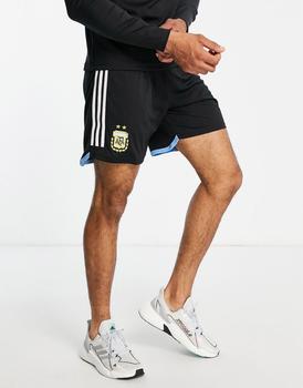 推荐adidas Football Argentina World Cup 2022 home shorts in black商品