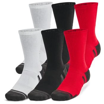 Under Armour | Under Armour Perf Tech 6 Pack Crew Socks - Men's,商家Foot Locker,价格¥180