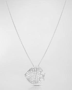 Roberto Coin | Fish Tiny Treasure Necklace in White Gold,商家Neiman Marcus,价格¥14177