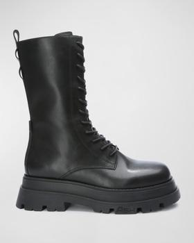 推荐Elton Calfskin Combat Boots商品